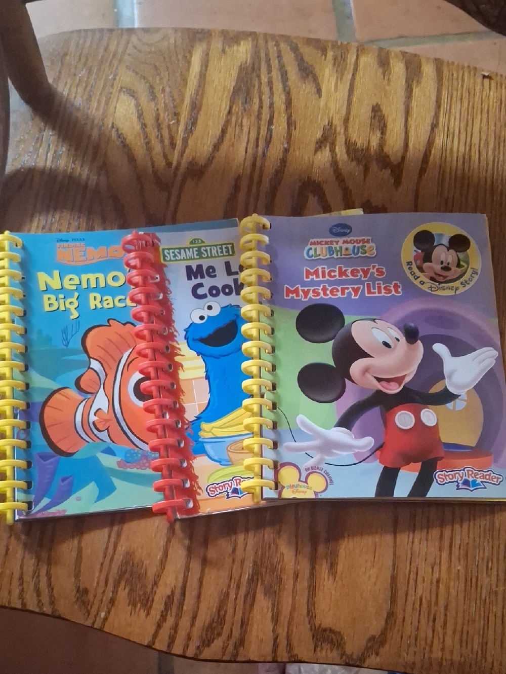 Disney Spiral Story Book Set with Yellow & Red Bindings